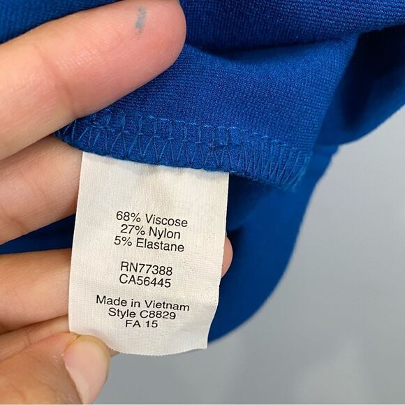 J Crew Seamed Ponte Long Sleeve Knit Dress in Blue - Picture 5 of 5